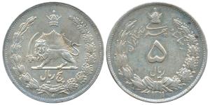 Iran, Silver 5000 Dinars, 23.07g, AH 1311, (KM 976). Very Fine+.