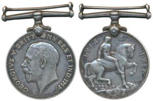 British War Medal 1914-18, George V, Silver, awarded to 43989 Driver Lachman Ram, Royal Ar