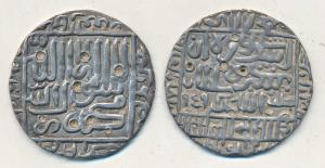 Islam Shah Suri, Silver Rupee, 11.17g, Mintless type, AH 959, pseudo Year 1477 next to sta