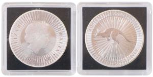 Australia, Elizabeth II, Silver 1 Dollar, 31.1g, 1oz, .999 purity, rev. Kangaroo, 2017. Un