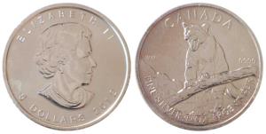 Canada, Elizabeth II, Silver 5 Dollars, 31.1g, Cougar, 2012, Uncirculated.