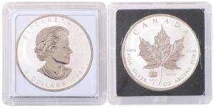 Canada, Elizabeth II, Silver 5 Dollars, 1oz, 31.1g, 2017, rev. Maple leaf. Uncirculated, i