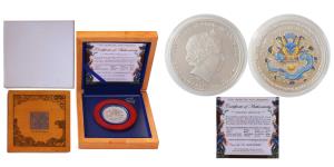 Cook Islands, Elizabeth II, Silver Five Dollars, 31.1g, 2012, Year Of The Dragon, Proof, w