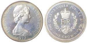 Isle of Man, Elizabeth II, Silver Crown, 28.48g, 1997, (KM 42).