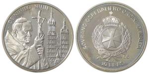 Malta, Copper-nickel10 Liras, Life of Pope John Paul II - HabemusPapam, 2003. Proof, in pl