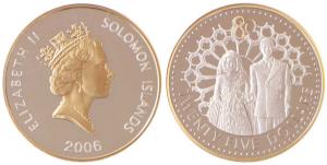 Solomon Islands, Elizabeth II, Silver 25 Pounds, 28.28g, 2006, 80th Anniversary of the Bir