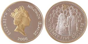 Solomon Islands, Elizabeth II, Silver 25 Pounds, 28.28g, 2006, 80th Anniversary of the Bir