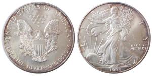 United States of America, Silver Dollar, 31.1g, 1998, Walking Liberty (KM 142). Uncirculat
