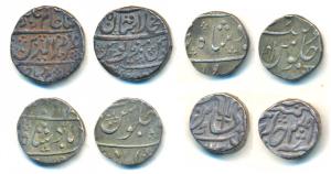 Silver Rupee (2), Srinagar Mint, in the name of Shah Alam II, RY 39; Athni Mint (off flan)