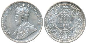 George V, Silver Rupee, 1911, Calcutta Mint (Prid 207). Uncirculated.