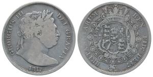 Great Britain, George III, Silver ½ Crown, 1816, obv. laureate head of the ruler to right,