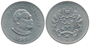 Tonga, Copper Nickle, 1 Pa'anga, 1968, Commonwealth Games, (KM 33). Uncirculated.