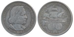 United States of America, Silver ½ Dollar, Columbian Exposition, obv. bust of Christopher 