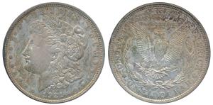 United States of America, Silver Morgan Dollar, 1921 (KM 110). Extremely Fine.