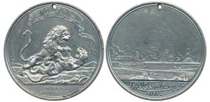 East India Company Medal For Seringapatam, White Metal Medal,48mm, 1799, Soho Mint, obv. t