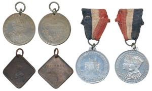Silver Jubilee Medal of George V and Queen Mary, Aluminum, obv. conjoined busts of King Ge