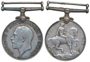 British War Medal 1914-18, George V, Silver, awarded to 6601 Asst Cook Francis, A.H.C. (Ar