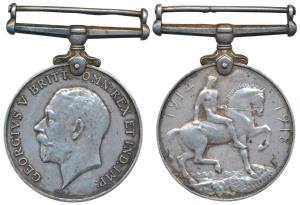British War Medal 1914-18, George V, Silver, awarded to 1838 Sepoy Sitaram Jadhav, 116 MHT