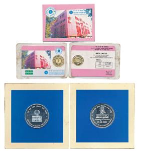 State Bank of Bikaner and Jaipur, Silver Medallion, 50g, to commemorate 100% computerizati