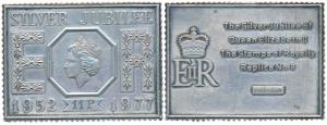 Proof Solid Sterling Silver Ingot, 25.63g, replica of a 11 Pence stamp to commemorate the 