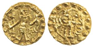 Post Gupta Bengal, Samatata Mainamati region, Eastern Bengal, (c. 675-700), Shriya, Gold S