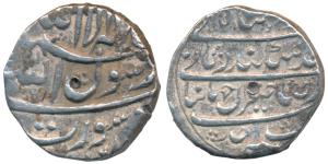 Murad Bakhsh (AH 1068; 1658 AD), Silver Rupee, 11.57g, Surat Mint, the Second Sikandar cou