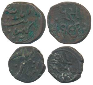 Jafar Ali Khan, Copper Paisa 5.08g, 1963; ½ Paisa, 2.94g, 1965 (KM 5a & 6). Very Fine. (2)