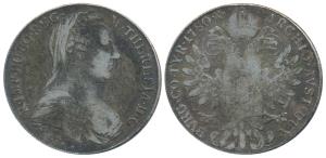 Austria, Maria Theresa, Silver Thaler, 27.92g, 1780, (KM 1866). Very Fine.