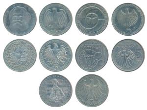 Germany Federal Republic, Copper Nickel, 5 Marks, 10th Anniversary U.N. Environmental Conf