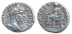 Roman, Septimius Severus, Silver Denarius, 3.31g, Rome, obv. laureate head to right with l