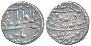Mahadji Scindia (AH 1175-1209; 1761-1794 AD), Silver Rupee, 11.4g, Dar us-Sarur Burhanpur 