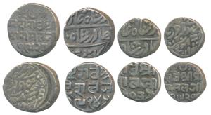 Deshalji, Silver Kori & ½; Pragmalji II, Silver Kori & ½, total weight 13.8 grams. Very Fi