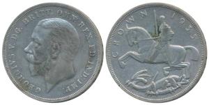 Great Britain, George V, Half Silver, Jubilee Crown, 28.17g, 1935, Silver Jubilee issue, i
