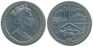 Isle of Man, Elizabeth II, Copper Nickel Crown, 28.27g, 1989, to commemorate the visit of 
