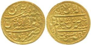 Murshidabad Mint, Gold Token, 11.35g, stylization that of a Murshidabad Mint mohur, in the