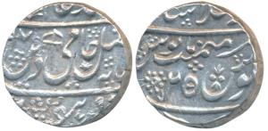 Shah Alam II, Silver Rupee, 11.16g, Dar ul-Khilafat Shahjahanabad Mint, AH (11)97/25, umbr