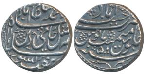 Najib-ud-Daulah (AH 1166-1183; 1753-1770 AD), Silver Rupee, 11.2g, Najibabad Mint, in the 