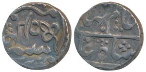 Bishen Singh (VS 1861-1878, 1804-1821 AD), Silver Rupee, 11.1g, in the name of Shah Alam I