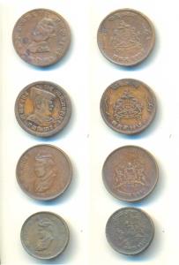 Madhav Rao Scindia (VS 1943-1982; 1886-1925 AD), Copper Paisa, thick planchet; Jivaji Rao,