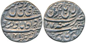 Ranjit Dev (AH 1155-1194; 1742-1780 AD), Silver Rupee, 11.14g, Dar al-aman Jammu Mint, VS 
