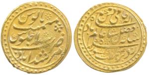 Murshidabad Mint, Gold Mohur, 12.3g, in the name of Shah Alam II, AH 1184/11, issue of 176