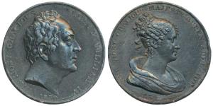 William IV Coronation, White metal Medal, 1830, obv. bare head of William IV, rev. diademe