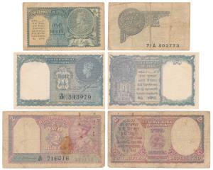 George V, Rupee 1, 2nd issue, 1935, signed J. W. Kelly, prefix A (J&R 3.2.1B); George VI, 