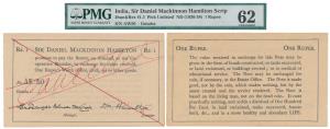 Sir Daniel Mackinnon Hamilton Rupee, a promissory note for circulation in Bengal in the ea
