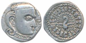 Guptas, Kumaragupta (c. 414-455 AD), Silver Drachma, 2.36g, Madhyadesha type, obv. bust of