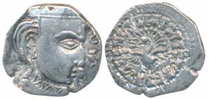 Guptas, Kumaragupta, Silver Drachma, 2.34g, Madhyadesha type, obv. bust of the ruler to ri