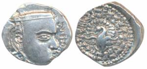 Guptas, Kumaragupta, Silver Drachma, 2.38g, Madhyadesha type, obv. bust of the ruler to ri