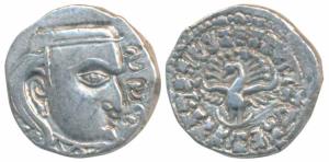 Guptas, Kumaragupta, Silver Drachma, 2.39g, Madhyadesha type, obv. bust of the ruler to ri