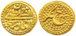Tipu Sultan, Gold Pagoda, 3.43g, Nagar Mint, AM 1200/4, complete mint name, RY and Persian