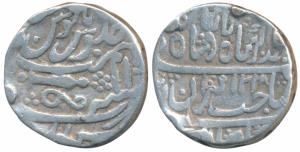 Daulat Rao (AH 1209-1243; 1794-1827 AD), Silver Rupee, 10.6g, Sheopur Mint, in the name of